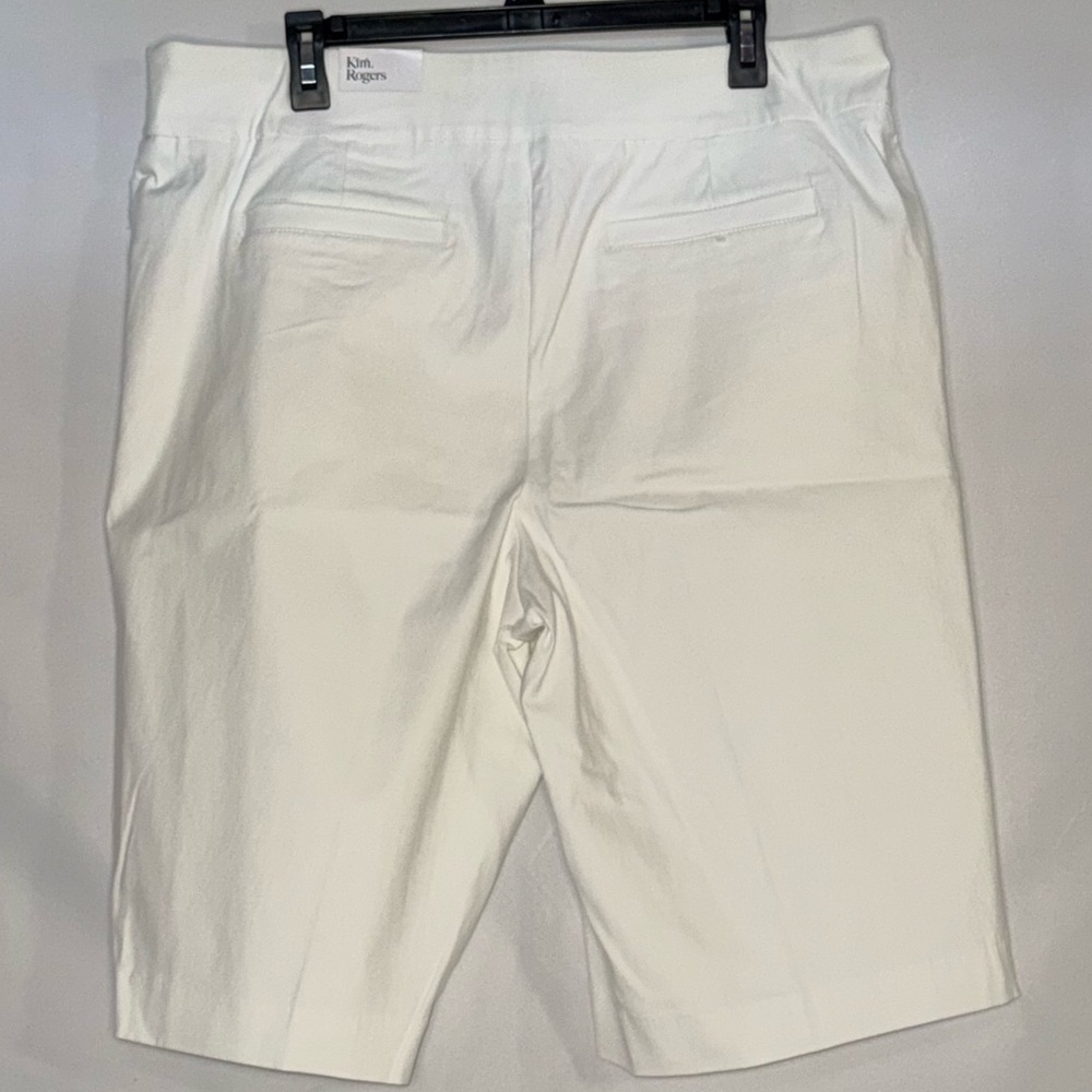 Kim Rogers White Millennium Bermuda Shorts w/ Tummy Control | Size 18W | NWT - Picture 2 of 7